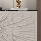 Gambe in acciaio inossidabile credenza in stile glam a buffet glam con deposito