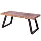 Metal Industrial Rectangle Table Pine Solid Wood Top Dining Table with Sled Base Clearhalo 'Dining Tables & Seating' 'Dining Tables' 'dining_table' 'furn' 'furn_dining_table' 'Furniture' 'furniture_dining_table' 'Kitchen & Dining Furniture' 1200x1200_018af87b-0d16-4281-8639-155fbcdf394a