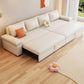 Contemporary Sleeper Sofa Faux Leather Sleeper Sofa in White