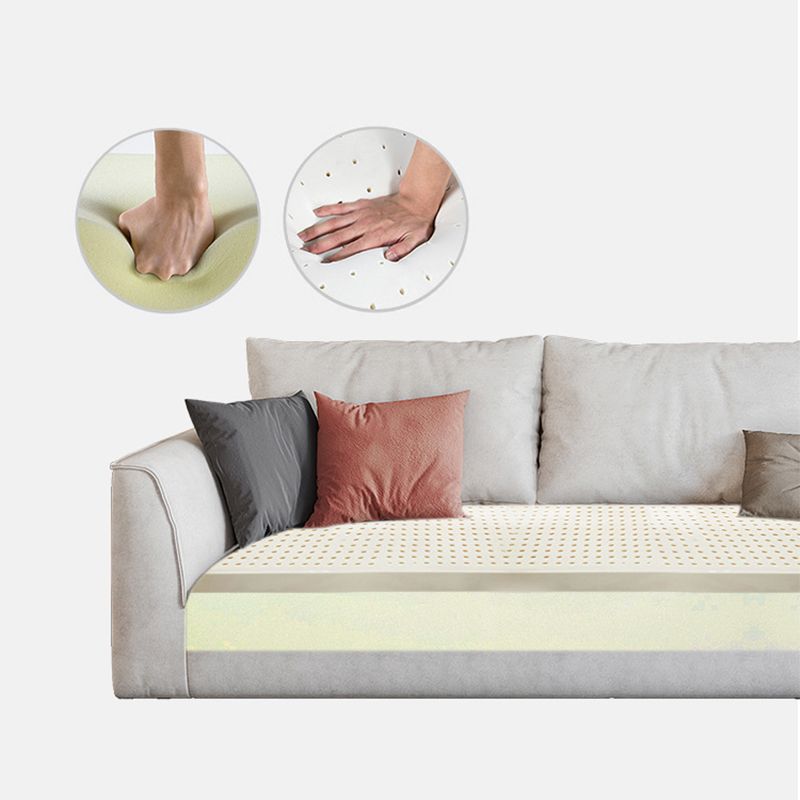 Section de bras évasé à 4 places beige sectionnelle Scandinave en L