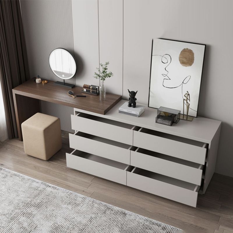 引き出しスタンディングバニティドレッシングテーブルを備えた現代の照明付き鏡