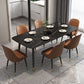 Sintered Stone Dining Table Modern 4 Legs Dining Table for Home Use Clearhalo ' dining_table' 'Dining Tables & Seating' 'Dining Tables' 'furn' 'furn_dining_table' 'Furniture' 'furniture_dining_table' 'Kitchen & Dining Furniture' 'kitchen&dining_furn' 'kitchen' 'kitchen_dining_table' 1200x1200_018ea599-324b-4cea-91d4-889d7939739a