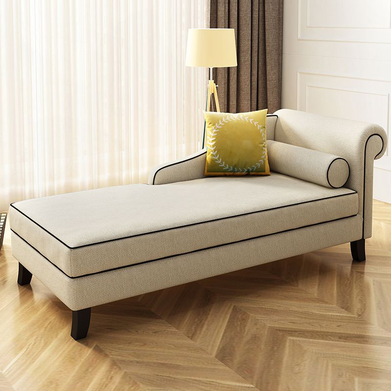 Upholstered One Armed Accent Chair Modern Recessed Arms Chaise Clearhalo 'Chairs & Seating' 'Chaise Lounge' 'chaise_lounge' 'furn' 'furn_chaise_lounge' 'Furniture' 'Living Room Furniture' 1200x1200_018fe7ac-50c9-4111-869e-e9f75ac68f49