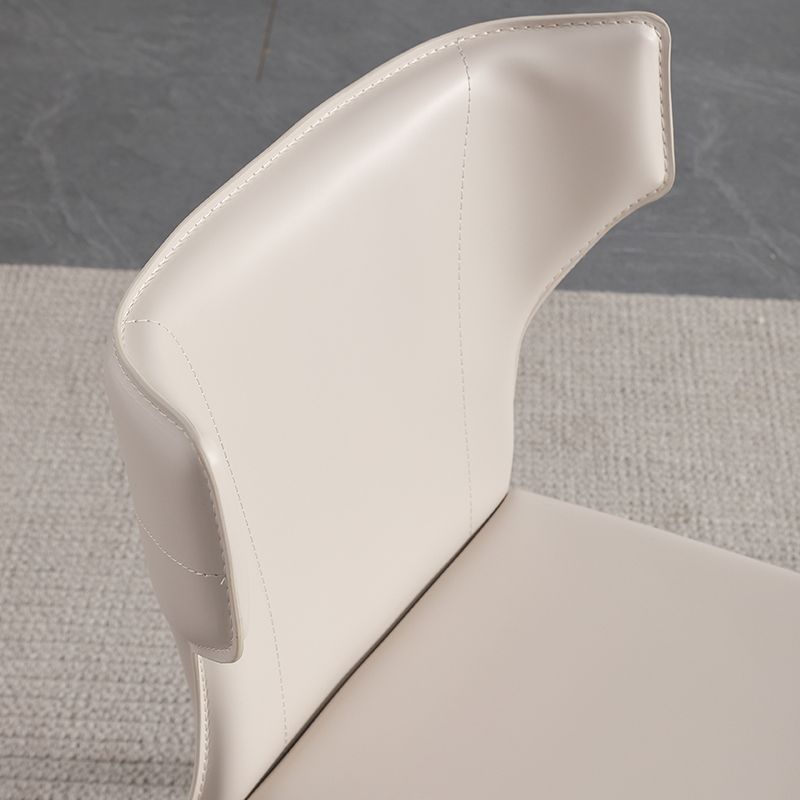 Contemporary Style Dining Chair Kitchen Armless Side Chair with Metal Legs (Set of 2) Clearhalo ' kitchen&dining_furn' 'Dining Chairs' 'Dining Tables & Seating' 'dining_chair' 'furn' 'furn_dining_chair' 'Furniture' 'furniture_dining_chair' 'Kitchen & Dining Furniture' 'kitchen' 1200x1200_01902428-0869-4db8-9ef3-62319aeb993b