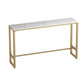 Contemporary Stone Top Bar Table 42-inch Height Iron Pedestal Bistro Table