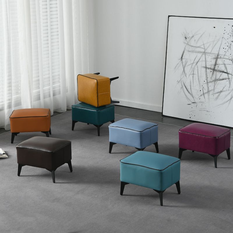 Modern Coffee Standard Water Resistant Square Leather Standard Clearhalo 'furn' 'furn_ottomans_poufs' 'Furniture' 'Living Room Furniture' 'Ottomans & Poufs' 'ottomans_poufs' 1200x1200_0191a417-7788-4a75-a921-567156ed37ee