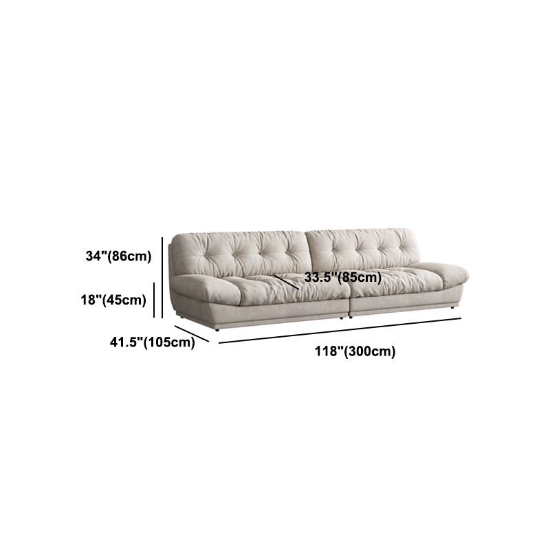 Faux Leather/ Suede Contemporary Tufted Split-Back Settee Sofa Clearhalo 'furn' 'furn_sofas' 'Furniture' 'Living Room Furniture' 'Sofa' 'sofas' 1200x1200_019497ca-ef62-4956-a238-79dc0721ee9c