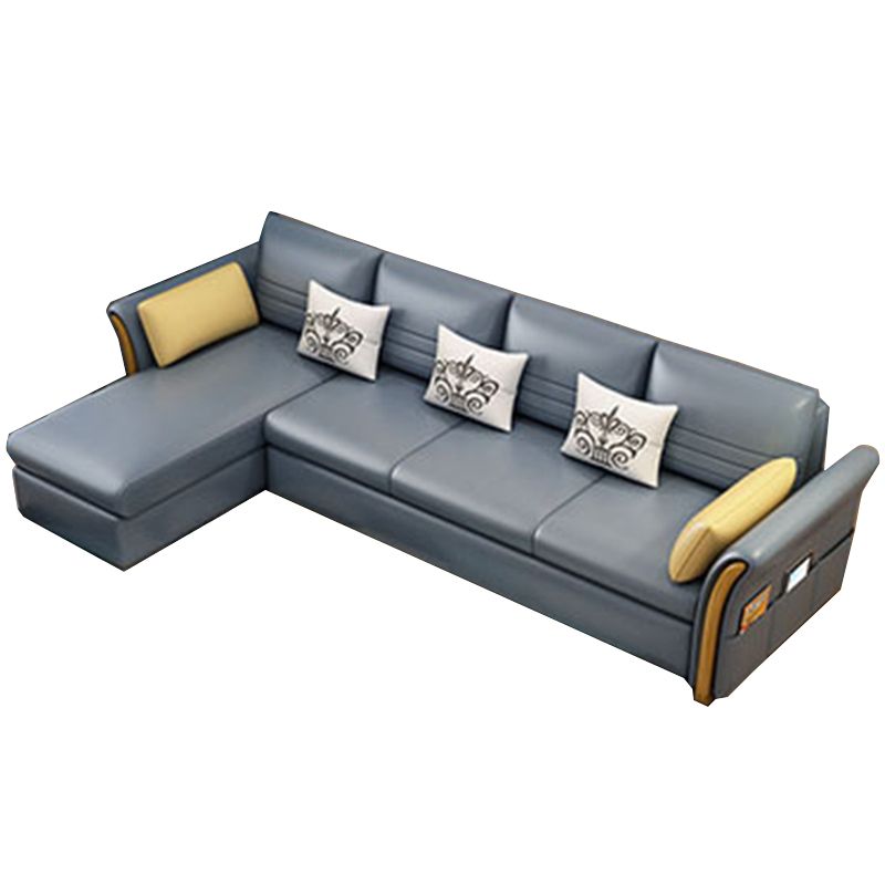 Cushion Back Contemporary Storage Living Room L-Shape Reclining Sofa Clearhalo 'furn' 'furn_sectionals' 'Furniture' 'furniture_sectionals' 'kitchen' 'kitchen_sectionals' 'Living Room Furniture' 'Sectionals' 1200x1200_0195cf6f-d723-46c9-91dd-4e06347e1b7f