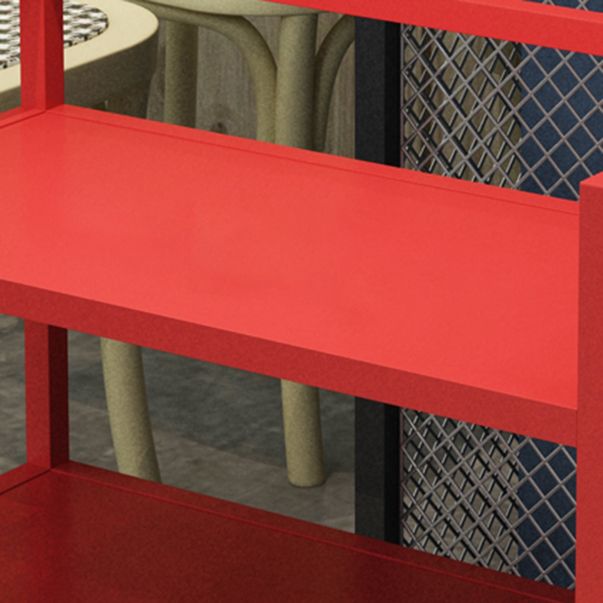 Contemporary 25.59"H Portable Prep Table Metal Prep Table for Dining Room Clearhalo 'furn' 'furn_kitchen_islands_carts' 'Furniture' 'Kitchen & Dining Furniture' 'Kitchen Islands & Carts' 'kitchen_islands_carts' 1200x1200_0196357b-1e4e-4f7d-867b-836bbc926ade