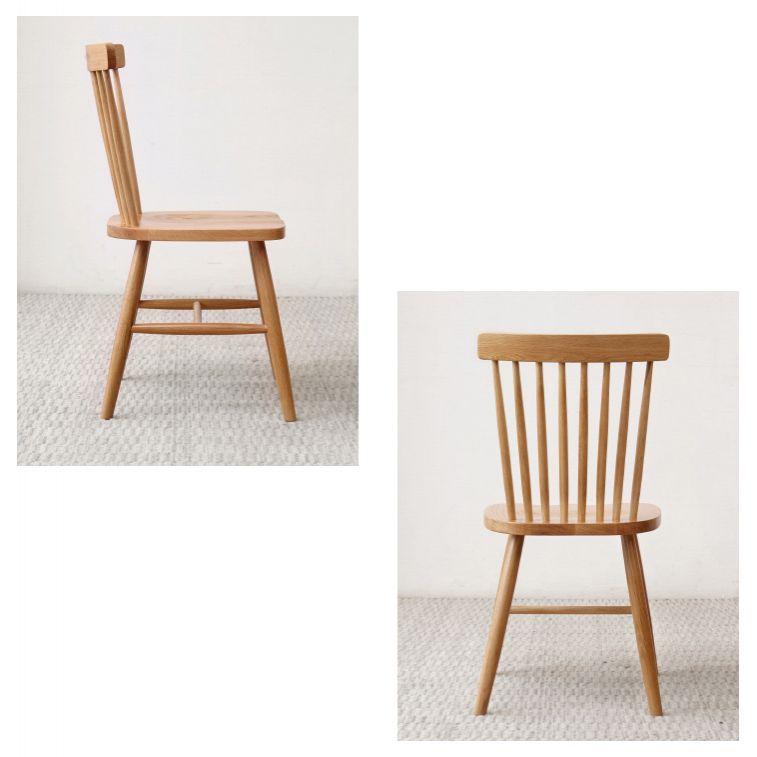 Modern Kitchen Wood Square Dining Chair Windsor Back Side Chair for Home Use Clearhalo ' kitchen&dining_furn' 'Dining Chairs' 'Dining Tables & Seating' 'dining_chair' 'Furniture' 'furniture_dining_chair' 'Kitchen & Dining Furniture' 'kitchen' 1200x1200_019a1b81-e64c-4f66-a8f9-b4189d4ad40f
