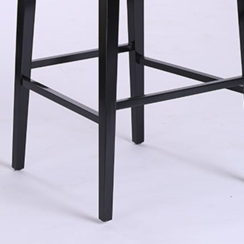 Industrielle Massivholz Barhocker Wohnzimmer Theke Stuhl mit Fußstütze