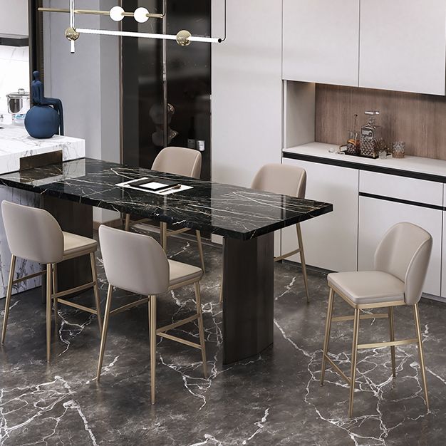 Glam Bar Stool Low Back Leather Counter Stool for Living Room Clearhalo 'Bar Furniture' 'Bar Stools' 'bar_stools' 'furn' 'furn_bar_stools' 'Furniture' 'Kitchen & Dining Furniture' 1200x1200_019a8051-dde0-466b-b079-1353ce3f608b