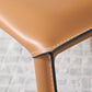 Designer Style Armless Chair Solid Back Side Leather Chair for Restaurant