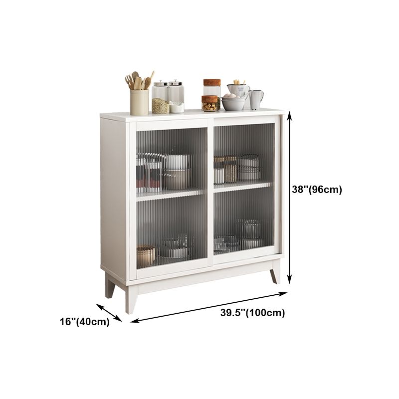 Sideboard in stile glam Sidebocchetto scorrevole in vetro per sala da pranzo