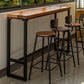 Industrial Rectangle Bar Table Solid Wood Trestle Base Bar Dining Table Clearhalo 'Bar Furniture' 'Bar Tables' 'bar_tables' 'furn' 'furn_bar_tables' 'Furniture' 'Kitchen & Dining Furniture' 1200x1200_019d3939-6ac9-4b89-a806-e8497bf28e8b
