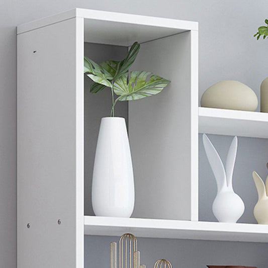 Libreria orizzontale a parete in stile contemporaneo per ufficio e casa