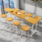 Rectangle Bar Dining Table Modern Bar Table with Sled Base in White Clearhalo 'Bar Furniture' 'Bar Tables' 'bar_tables' 'furn' 'furn_bar_tables' 'Furniture' 'furniture_bar_tables' 'Kitchen & Dining Furniture' 1200x1200_019e48cc-9f10-41a7-875c-432160cb4641