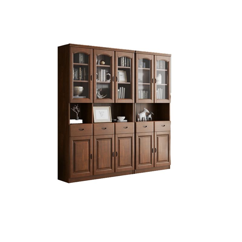 Grooves Handle Storage Cabinet Solid Wood Cabinet with Drawer Clearhalo 'Cabinets & Chests' 'cabinets_chests' 'furn' 'furn_cabinets_chests' 'Furniture' 'Living Room Furniture' 1200x1200_01a07601-7756-44aa-a879-ccce89476335