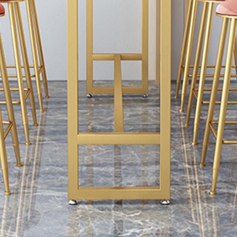 Rectangle Living Room Pub Height Dining Table Contemporary Marble Bistro Table Clearhalo 'Bar Furniture' 'Bar Tables' 'bar_tables' 'furn' 'furn_bar_tables' 'Furniture' 'Kitchen & Dining Furniture' 1200x1200_01a106df-6261-4284-98da-a1c712bb5db4