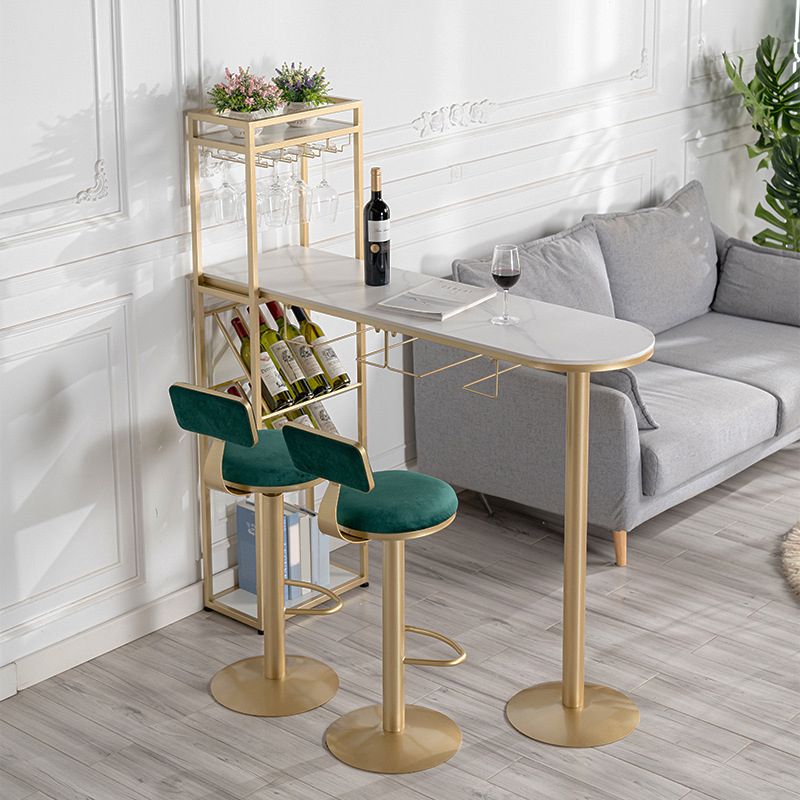 Mesa de Bar de piedra sinterizada, estante para vinos moderno, mesa de Bar para sala de estar