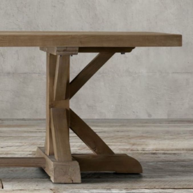 Modern Pine Wooden Table for Restaurant Rectangle Dining Table with Trestle Base Clearhalo ' dining_table' 'Dining Tables & Seating' 'Dining Tables' 'furn' 'furn_dining_table' 'Furniture' 'furniture_dining_table' 'Kitchen & Dining Furniture' 'kitchen&dining_furn' 'kitchen' 'kitchen_dining_table' 1200x1200_01a492e8-858c-479f-95c8-b1967063e04f