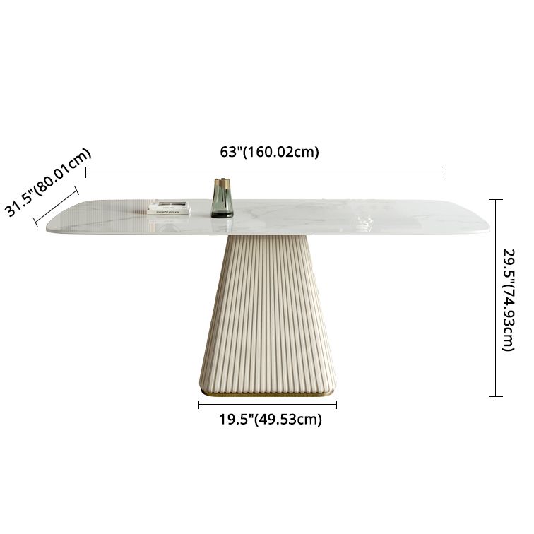 Minimalist Sintered Stone Dining Set for 4/6 Table Set of Metal Gold Base and PU Leather Chairs Clearhalo 'Dining Room Sets' 'Dining Tables & Seating' 'dining_room_set' 'furn' 'furn_dining_room_set' 'Furniture' 'furniture_dining_room_set' 'Kitchen & Dining Furniture' 'kitchen&dining_furn' 'kitchen' 1200x1200_01a4a8c0-537c-44a8-be0a-c8309b01314e
