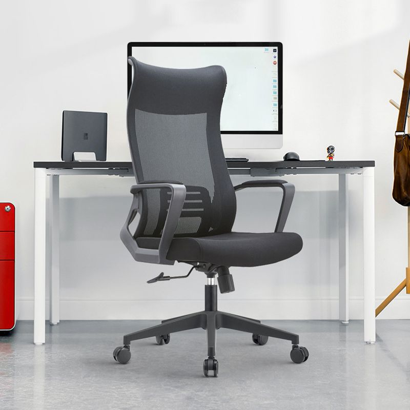 Fixed Arms Office Stuhl Neigungsmechanismus ohne belastende ergonomische Schreibtischstuhl mit Rädern