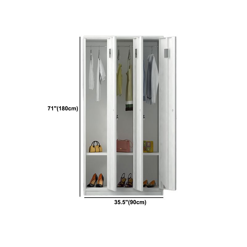 Armoire de rangement intérieure contemporaine avec porte métallique