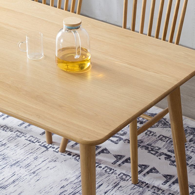 Rectangle White Oak Solid Wood Table Modern Dining Table with 4 Legs for Restaurant Clearhalo ' dining_table' 'Dining Tables & Seating' 'Dining Tables' 'furn' 'furn_dining_table' 'Furniture' 'furniture_dining_table' 'Kitchen & Dining Furniture' 'kitchen&dining_furn' 'kitchen' 'kitchen_dining_table' 1200x1200_01a6ea2b-fada-4eef-b352-a24642441e64