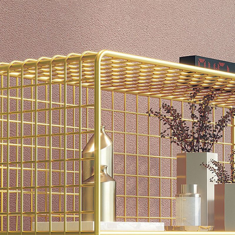 Glam Shelf Bookcase Metal Closed Back Book Shelf for Home Office Clearhalo 'Bookcases' 'furn' 'furn_bookcases' 'Furniture' 'Office Furniture' 1200x1200_01a73239-e398-41a4-8f02-79bdd256bd71