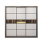 Contemporary Wardrobe Closet Engineered Wood Wardrobe Cabinet
