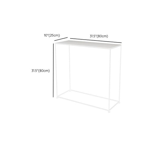 Mesa de acento de consola contemporánea rectángulo Tabla de consola de acabado antiguo en metal