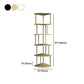 Scandinavian Iron Corner Bookshelf Vertical Open Bookcase for Bedroom Clearhalo 'Bookcases' 'furn' 'furn_bookcases' 'Furniture' 'furniture_bookcases' 'Office Furniture' 1200x1200_01aadb51-1d3c-476f-b200-4c23b96709ed