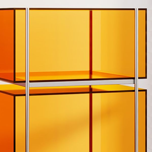 Contemporary Closed Back Standard Bookshelf Acrylic Bookcase with Shelves for Study Room Clearhalo 'Bookcases' 'furn' 'furn_bookcases' 'Furniture' 'Office Furniture' 1200x1200_01ac9941-5334-4705-a90c-0fd05032e5f9