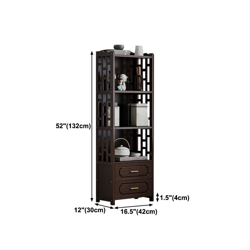 Stellatura in stile moderno bosco marrone con cassetto per soggiorno