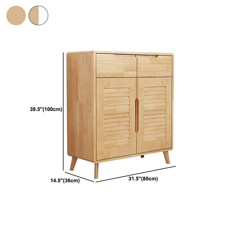 Contemporary Accent Cabinet Rubberwood Side Cabinet With Doors Clearhalo 'Cabinets & Chests' 'cabinets_chests' 'furn' 'furn_cabinets_chests' 'Furniture' 'Living Room Furniture' 1200x1200_01ae48ff-9f78-4783-8c16-11fe17b65406