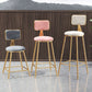 Glam Round Counter Bar Stool Upholstered Backrest Bar Stool with Footrest Clearhalo 'Bar Furniture' 'Bar Stools' 'bar_stools' 'furn' 'furn_bar_stools' 'furniture_bar_stools' 'Kitchen & Dining Furniture' 'kitchen&dining_furn' 'kitchen' 'kitchen_furn' Furniture' 1200x1200_01af4d3b-323f-438f-a17e-f3dd6e838d8e