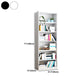 Closed Back Metal Bookshelf Modern Rectangle Storage Standard Bookshelf