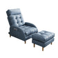 Contemporary Bonded Leather Tufted Cushions with Ottoman Lounge Accent Chair Clearhalo 'Accent Chairs' 'accent_chairs' 'Chairs & Seating' 'furn' 'furn_accent_chairs' 'Furniture' 'Living Room Furniture' 1200x1200_01b059a1-c59a-48c0-9c4d-97573565a05f