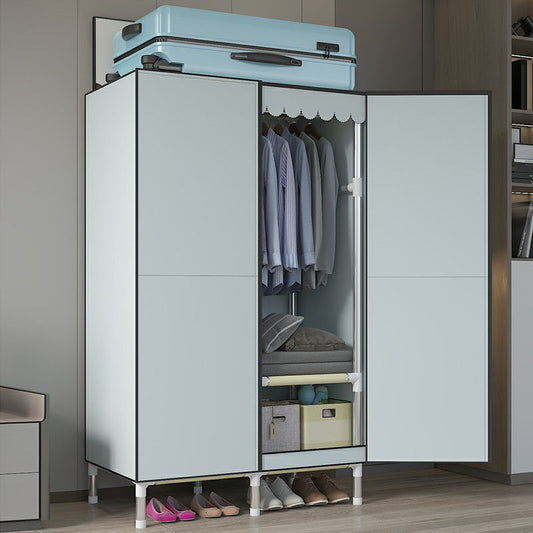 Hinged Wardrobe Armoire Modern Steel Wardrobe Closet with Legs
