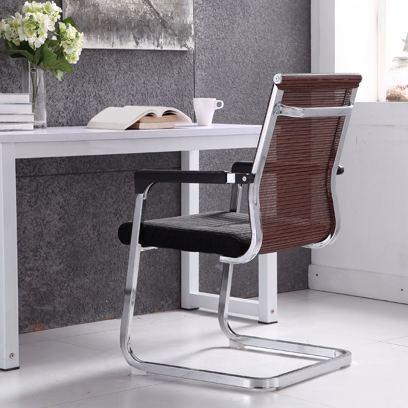 Moderne Fixed Arms Office Stuhl atmungsaktive Airgrid Schreibtischstuhl