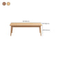 Table à manger rectangulaire en bois massif d'hévéa, pour la cuisine