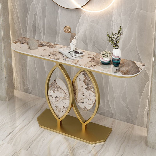 Tavolo console in pietra glam tavolo da fine graffio per la sala