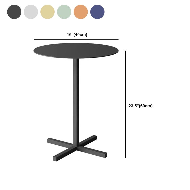 23.6"/27.5"Tall Metal Pedestal Solid Color Round Table Top Coffee Table Clearhalo 'Coffee & Accent Tables' 'Coffee Tables' 'coffee_tables' 'furn' 'furn_coffee_tables' 'Furniture' 'Living Room Furniture' 1200x1200_01b62871-0c99-4307-b75b-548e77309654