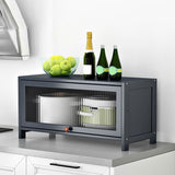 Contemporary Black Buffet Server Bamboo Dining Server for Kitchen Clearhalo 'buffet_sideboard' 'Buffets & Sideboards' 'furn' 'furn_buffet_sideboard' 'Furniture' 'Kitchen & Dining Furniture' 1200x1200_01b758a3-fe5f-4295-9c3c-09b71b9a6f0b