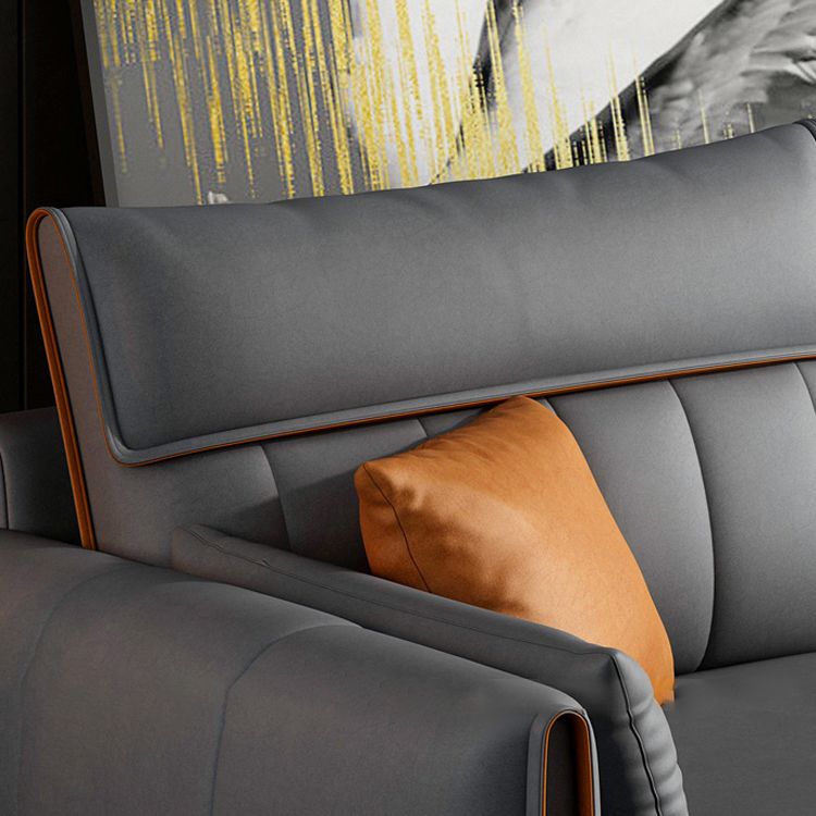 Modern Recessed Arm 4-seat Sectional with Recessed Arm for Living Room 37.8" Clearhalo 'furn' 'furn_sectionals' 'Furniture' 'furniture_sectionals' 'kitchen' 'kitchen_sectionals' 'Living Room Furniture' 'Sectionals' 1200x1200_01b8597b-42a9-4f2c-9b5e-cf2c55bfa09f