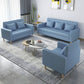 28.35" H Linen Square Arm Modern Sofa with Tight Back Slipcovered Sofa Clearhalo 'furn' 'furn_sofas' 'Furniture' 'furniture_sofas' 'kitchen' 'kitchen_sofas' 'Living Room Furniture' 'Sofa' 'sofas' 1200x1200_01b872f8-e7e8-409e-80c5-8d7f6495b1a7