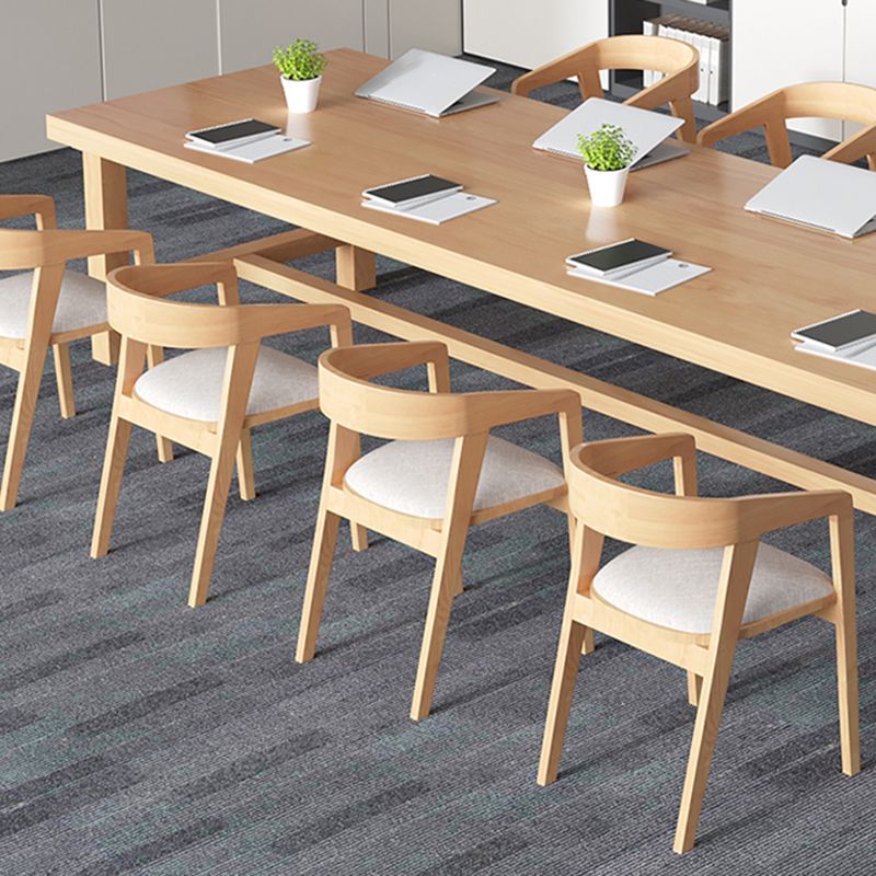 Rectangular Shaped Office Laptop Table Solid Wood in Natural Clearhalo 'furn' 'furn_office_desk' 'Furniture' 'Office Desks' 'Office Furniture' 'office_desk' 1200x1200_01b9a789-885a-40c0-9248-61161d465012