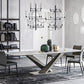 Stone Dining Table Traditional Luxury Dining Table with Pedestal Base Clearhalo 'Dining Tables & Seating' 'Dining Tables' 'dining_table' 'furn' 'furn_dining_table' 'Furniture' 'Kitchen & Dining Furniture' 1200x1200_01bb00e3-4946-4375-8d41-d4643c2792b5