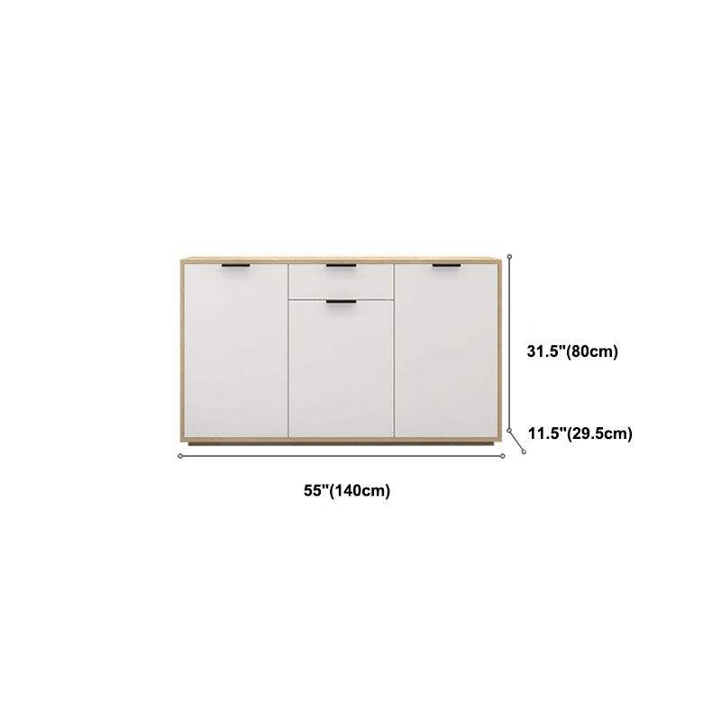 Sideboard in legno ingegnerizzato per la parte contemporaneo bianco per sala da pranzo